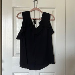 Express Black Flowing Blouse